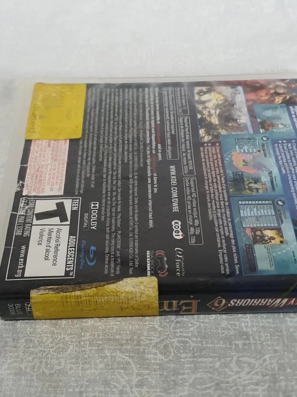 Dynasty Warriors 6: Empires PS3 PlayStation 3 Tested Working